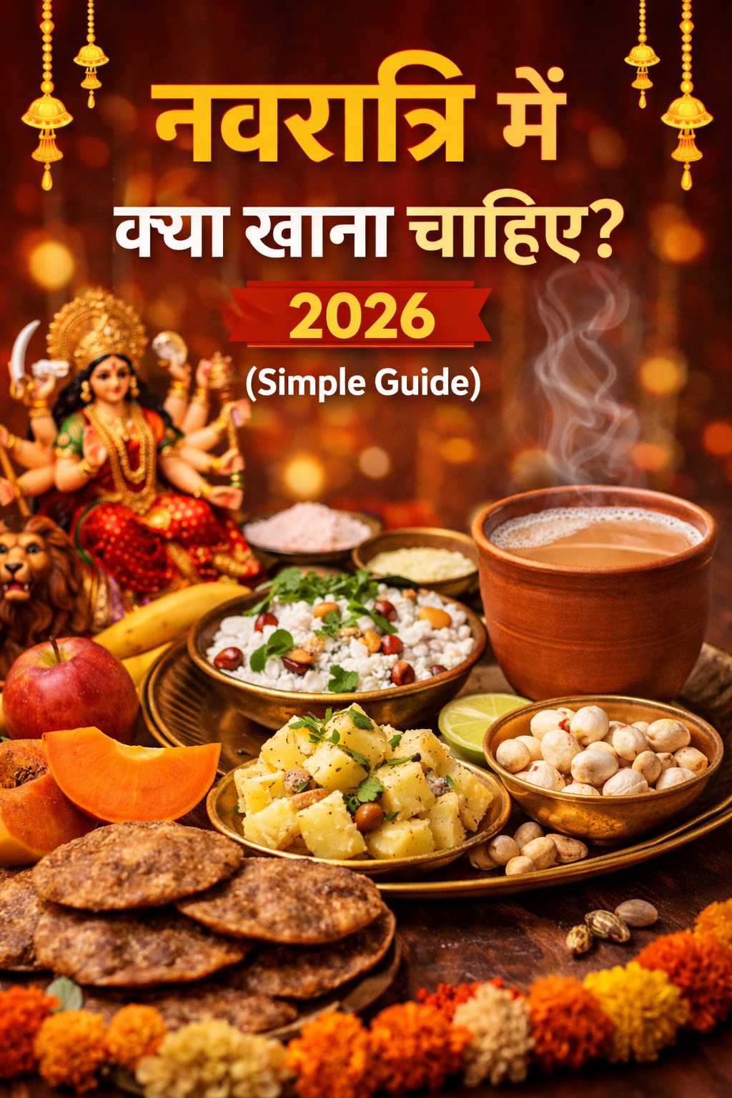 Navratri me Kya Khana Chahiye 2026 (Vrat Food List & Simple Guide)